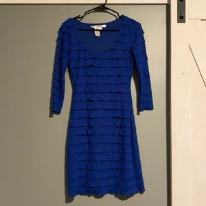 Blue Body Con/Flare Dress